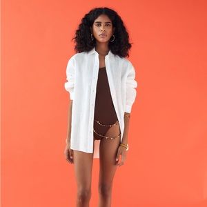 [ Zara ]  linen shirt with Tag